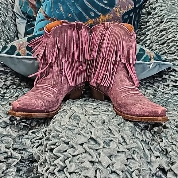 ROPER FRINGE BOOT- PURPLE 7.5 NEW - Picture 5 of 16